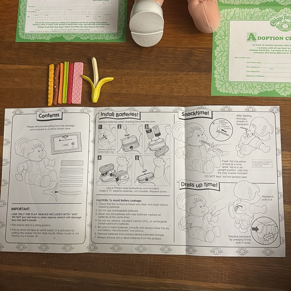 1996 Cabbage Patch Kid Snacktime Kid Works - Picture 13 of 14